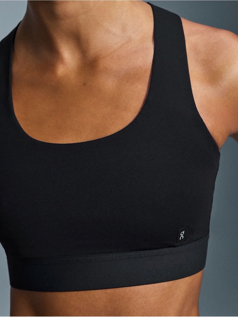 On Running Core Bra. Size Large. Color Black. New with Tags.